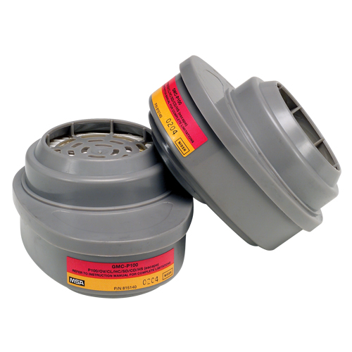 Advantage&reg; Respirator Cartridges, Gas/Vapour Cartridge, Organic Vapour/Acid Gas/P100 Rock Safety Industrial Ltd