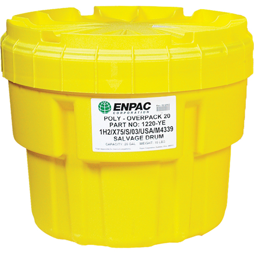 Barils de r&eacute;cup&eacute;ration Poly-Overpack 20, 20 gal. US, Stationnaire Rock Safety Industrial Ltd