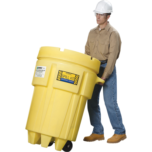 Barils de r&eacute;cup&eacute;ration sur roues Overpack, 95 gal. US, Mobile Rock Safety Industrial Ltd