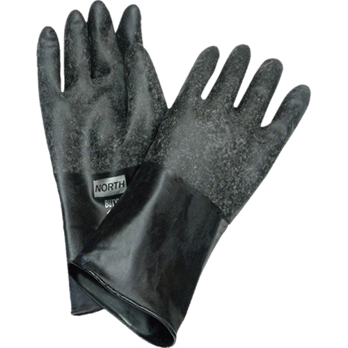 Chemical Resistant Gloves, Size Medium/8, 14" L, Butyl Rubber, 32-mil Rock Safety Industrial Ltd