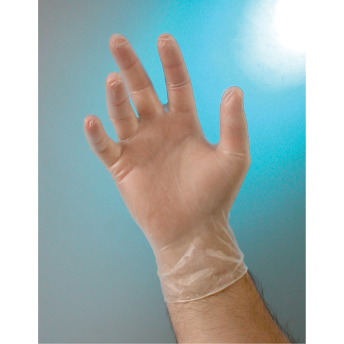 Examination Grade Gloves, Small, Vinyl, 4-mil, Powder-Free, Clear, Class 2 Rock Safety Industrial Ltd