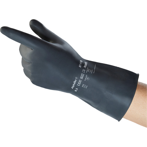 Gants AlphaTec 87-118, Taille Petit/6,5, 12" lo, Latex de caoutchouc, Doublure en Ouat&eacute;e, 30 mils Rock Safety Industrial Ltd