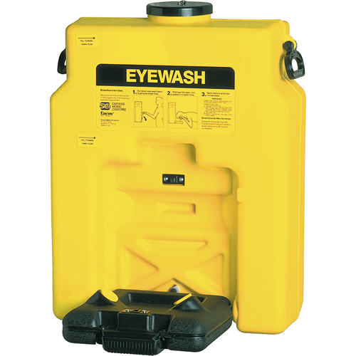 Douche oculaire, Aliment&eacute; par gravit&eacute;, Capacit&eacute; 14 gal., Conformit&eacute; ANSI Z358.1 Rock Safety Industrial Ltd