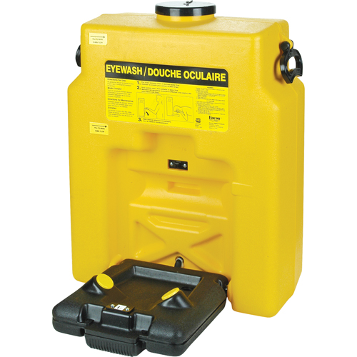 Douche oculaire, Aliment&eacute; par gravit&eacute;, Capacit&eacute; 14 gal., Conformit&eacute; ANSI Z358.1 Rock Safety Industrial Ltd