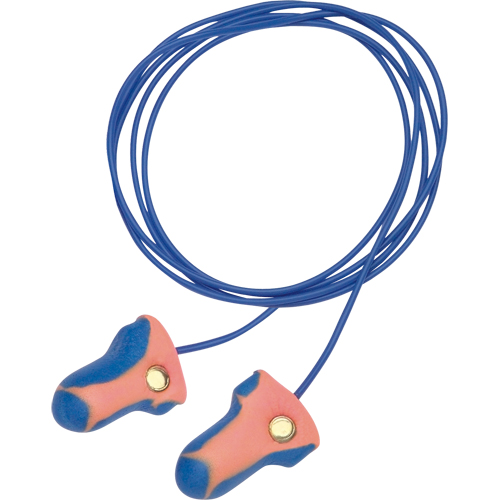 Bouchons d'oreilles d&eacute;tectables jetables Laser-Trak de Howard Leight, Paire - Sac en poly, Avec cordon Rock Safety Industrial Ltd