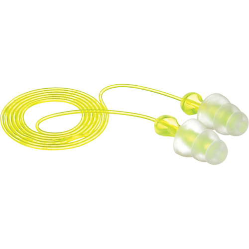 E-A-R Tri-Flange Reusable Earplugs, Corded, Bulk - Polybag, 26 dB NRR, One-Size Rock Safety Industrial Ltd