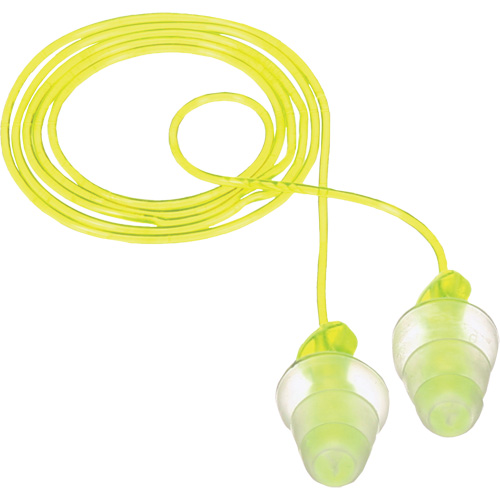 E-A-R Tri-Flange Reusable Earplugs, Corded, Bulk - Polybag, 26 dB NRR, One-Size Rock Safety Industrial Ltd