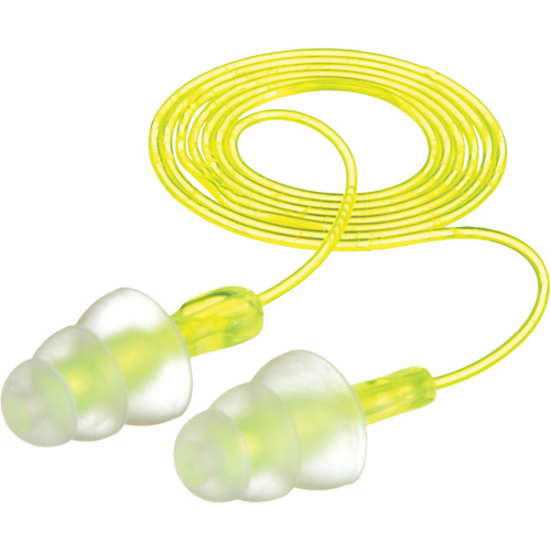E-A-R Tri-Flange Reusable Earplugs, Corded, Bulk - Polybag, 26 dB NRR, One-Size Rock Safety Industrial Ltd
