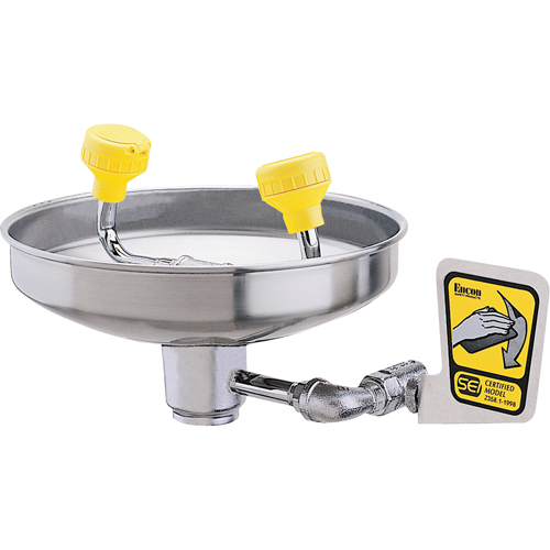 Eyewash With Acetal Heads, Wall-Mount Installation, Stainless Steel Bowl Rock Safety Industrial Ltd