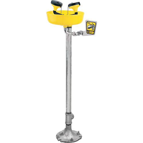 Poste de douche oculaire, Installation Socle, Bol Plastique Rock Safety Industrial Ltd