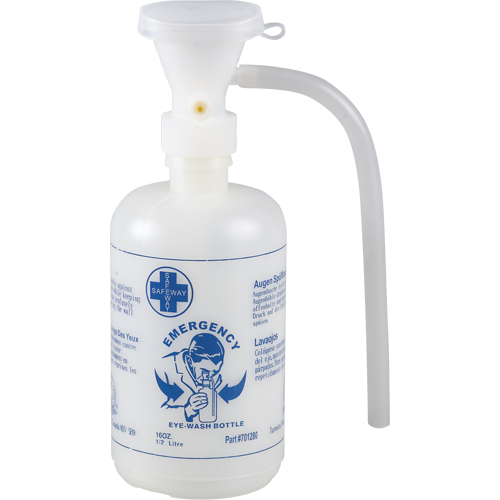 Accessoires pour poste de douche oculaire - Gouttes ophtalmiques, bouteille vide Rock Safety Industrial Ltd