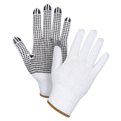 Dotted String Knit Gloves, Poly/Cotton, Single Sided, 7 Gauge, Large Rock Safety Industrial Ltd