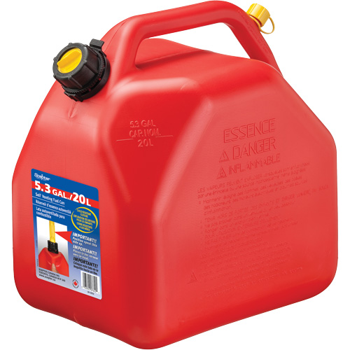 Jerry Cans, 5.3 US gal./20.06 L, Red, CSA Compliant/ULC Rock Safety Industrial Ltd