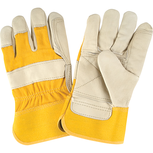 Gants d'ajusteur de premi&egrave;re qualit&eacute;, Grand, Paume en Cuir fleur de vache, Doublure en Coton Rock Safety Industrial Ltd