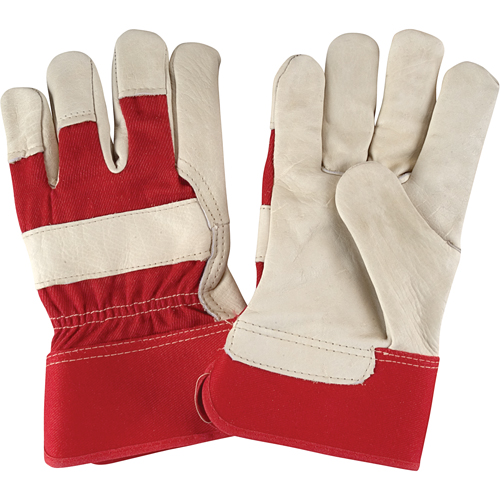 Gants d'ajusteur &agrave; paume s&egrave;che de premi&egrave;re qualit&eacute;, Grand, Paume en Cuir fleur de vache, Doublure en Coton Rock Safety Industrial Ltd