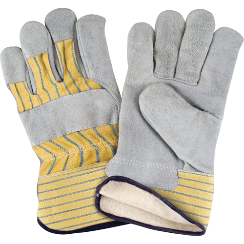 Gants d'ajusteur doubl&eacute;s pour l'hiver, T-Grand, Paume en Cuir de vache refendu, Doublure en Molleton de coton Rock Safety Industrial Ltd
