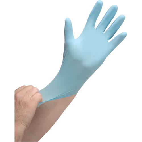 Puncture-Resistant Medical-Grade Disposable Gloves, X-Small, Nitrile, 4.5-mil, Powder-Free, Blue, Class 2 Rock Safety Industrial Ltd