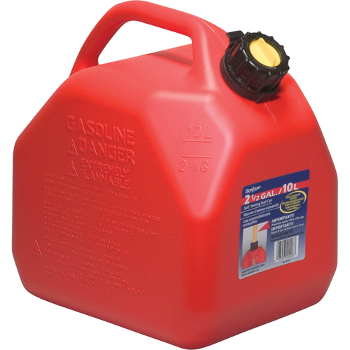 Jerry Cans, 2.5 US gal./10 L, Red, CSA Compliant/ULC Rock Safety Industrial Ltd