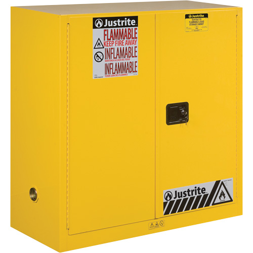 Armoires Sure-Grip EX pour produits inflammables, 30 gal., 1 Porte(s), 43" La x 44" h x 18" p Rock Safety Industrial Ltd