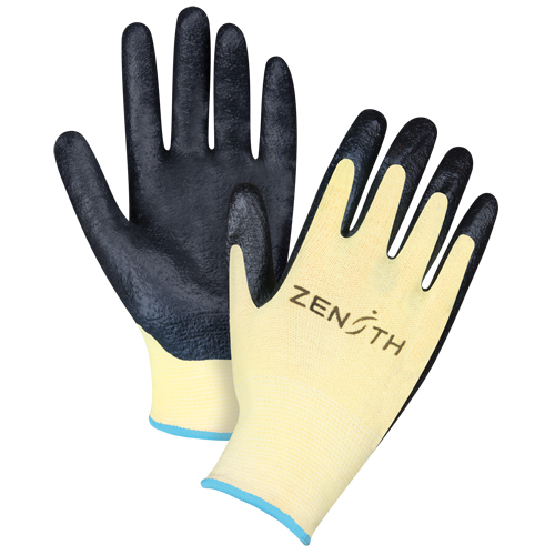 Gants r&eacute;sistants &agrave; la coupe avec prise sup&eacute;rieure, Taille T-Grand/10, Calibre 13, Rev&ecirc;tement Mousse de nitrile, Enveloppe en Aramide, ANSI/ISEA 105 niveau 3/EN 388 niveau 5 Rock Safety Industrial Ltd