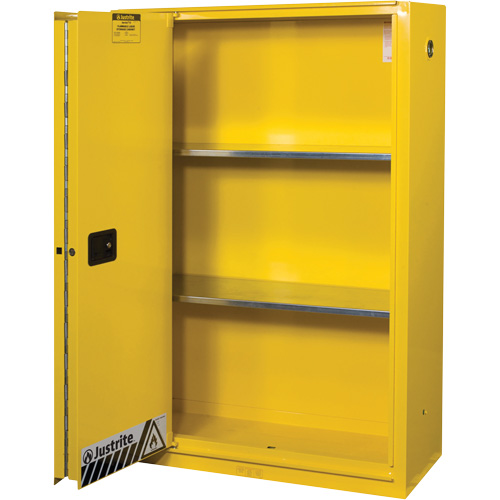 Armoires Sure-Grip EX pour produits inflammables, 45 gal., 1 Porte(s), 43" La x 65" h x 18" p Rock Safety Industrial Ltd