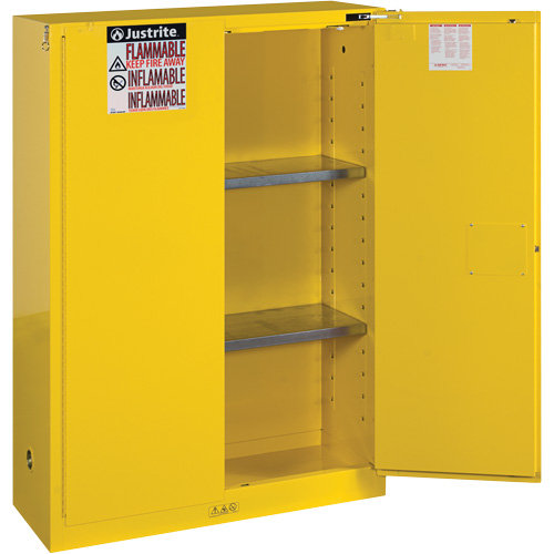 Armoires Sure-Grip EX pour produits inflammables, 45 gal., 2 Porte(s), 43" La x 65" h x 18" p Rock Safety Industrial Ltd