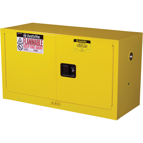 Armoire de s&eacute;curit&eacute; pour produits inflammables EX Piggyback Sure-Grip , 17 gal., 2 Porte(s), 43" La x 24" h x 18" p Rock Safety Industrial Ltd