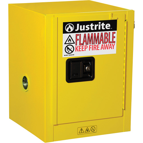 Armoire de s&eacute;curit&eacute; de comptoir pour produits inflammables EX Sure-Grip, 4 gal., 1 Porte(s), 17" La x 22" h x 17" p Rock Safety Industrial Ltd