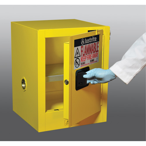 Armoire de s&eacute;curit&eacute; de comptoir pour produits inflammables EX Sure-Grip, 4 gal., 1 Porte(s), 17" La x 22" h x 17" p Rock Safety Industrial Ltd