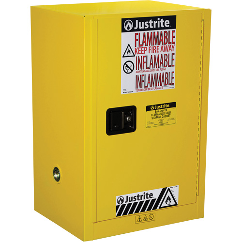 Armoire de s&eacute;curit&eacute; compacte pour produits inflammables EX Sure-Grip, 12 gal., 1 Porte(s), 23,25" La x 35" h x 18" p Rock Safety Industrial Ltd