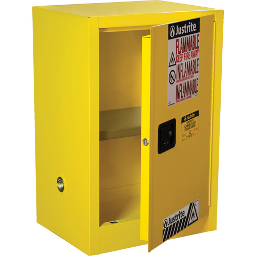 Armoire de s&eacute;curit&eacute; compacte pour produits inflammables EX Sure-Grip, 12 gal., 1 Porte(s), 23,25" La x 35" h x 18" p Rock Safety Industrial Ltd