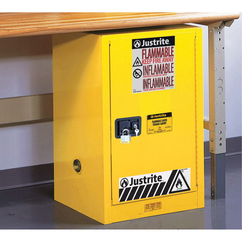 Armoire de s&eacute;curit&eacute; compacte pour produits inflammables EX Sure-Grip, 12 gal., 1 Porte(s), 23,25" La x 35" h x 18" p Rock Safety Industrial Ltd