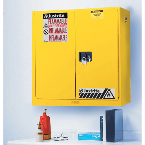 Armoires de s&eacute;curit&eacute; murales Sure-Grip EX, 20 gal., 2 Porte(s), 43" La x 44" h x 12" p Rock Safety Industrial Ltd