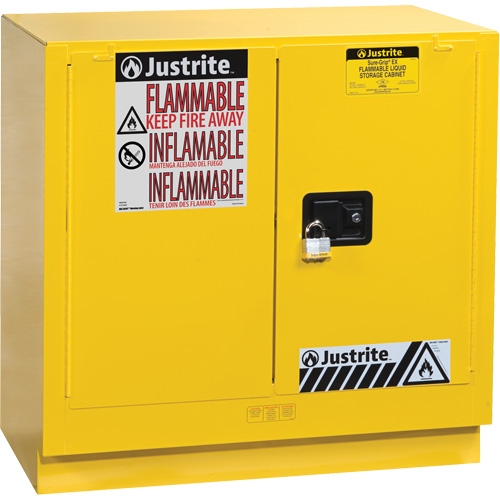 Armoire de s&eacute;curit&eacute; pour dessous de comptoir pour produits inflammables EX Sure-Grip, 22 gal., 2 Porte(s), 35" La x 35" h x 22" p Rock Safety Industrial Ltd