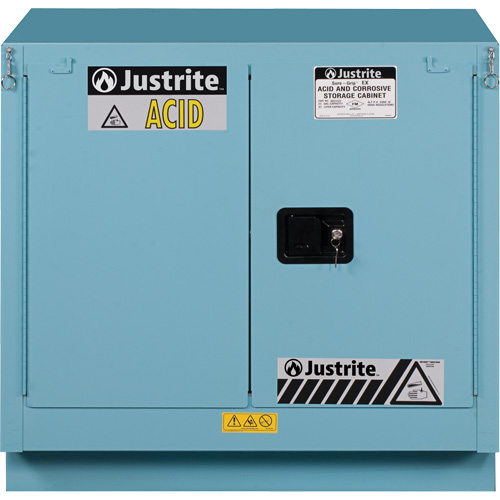 Armoires de s&eacute;curit&eacute; Sure-Grip Ex pour acides/produits corrosifs, 22 gal., 35" x 35" x 22" Rock Safety Industrial Ltd