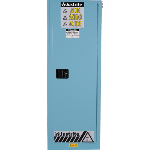 Armoires de s&eacute;curit&eacute; Sure-Grip Ex pour acides/produits corrosifs, 22 gal., 23,25" x 65" x 18" Rock Safety Industrial Ltd