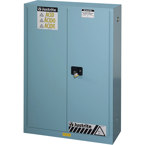 Armoires de s&eacute;curit&eacute; Sure-Grip Ex pour acides/produits corrosifs, 45 gal., 43" x 65" x 18" Rock Safety Industrial Ltd