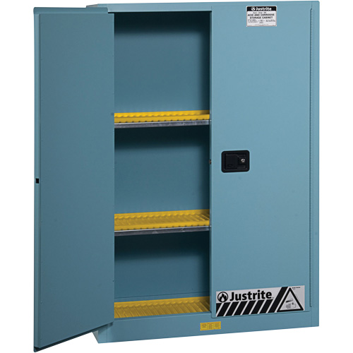 Armoires de s&eacute;curit&eacute; Sure-Grip Ex pour acides/produits corrosifs, 45 gal., 43" x 65" x 18" Rock Safety Industrial Ltd