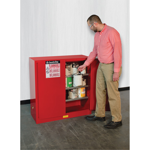 Sure-Grip&reg; EX Combustibles Safety Cabinet for Paint and Ink, 40 gal., 3 Shelves Rock Safety Industrial Ltd