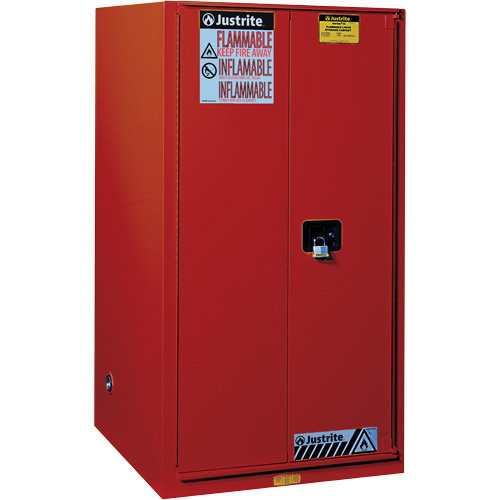 Armoire de s&eacute;curit&eacute; pour la peinture et les encres combustibles EX Sure-Grip, 96 gal., 5 tablettes Rock Safety Industrial Ltd