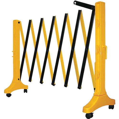 Barri&egrave;re Xpandit, 36" h x 11,5' lo, Noir/Jaune Rock Safety Industrial Ltd