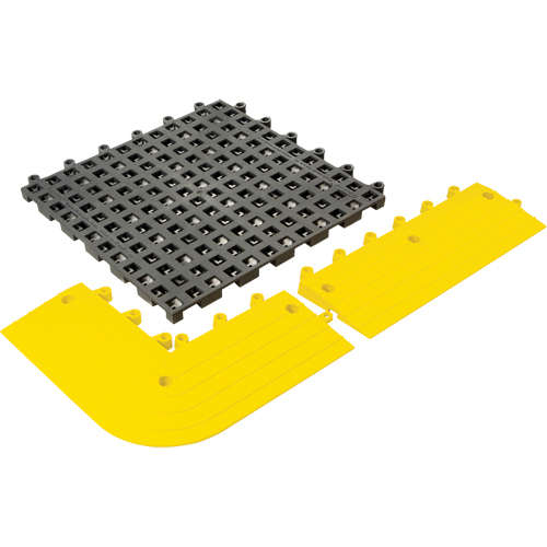 Tapis Ergodeck tout usage No 564 & No 566, PVC, 1-1/2' la c, 1-1/2' lo, 7/8" &eacute;paisseur, Charbon Rock Safety Industrial Ltd