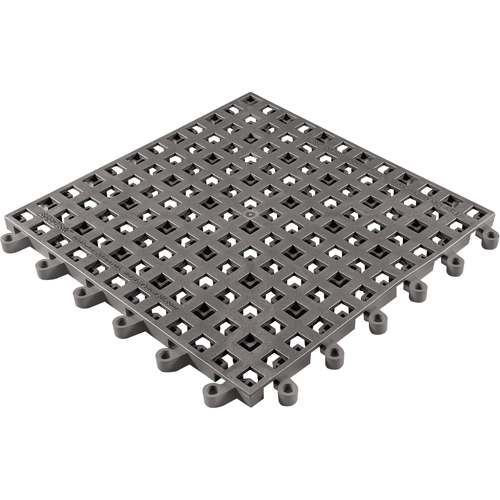 Tapis Ergodeck tout usage No 564 & No 566, PVC, 1-1/2' la c, 1-1/2' lo, 7/8" &eacute;paisseur, Charbon Rock Safety Industrial Ltd