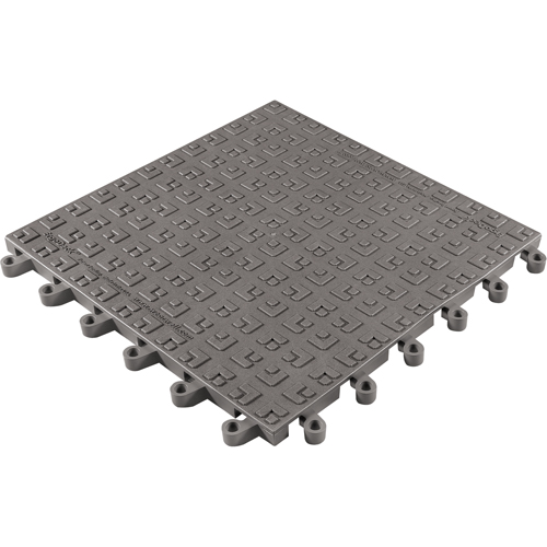 Tapis ErgoDeck Soft No 566, PVC, 1-1/2' la c, 1-1/2' lo, 7/8" &eacute;paisseur, Charbon Rock Safety Industrial Ltd