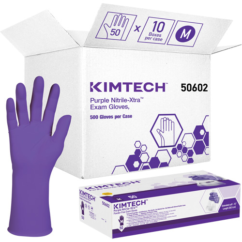 Kimtech Examination Gloves, Medium, Nitrile, 6-mil, Powder-Free, Purple, Class 2 Rock Safety Industrial Ltd