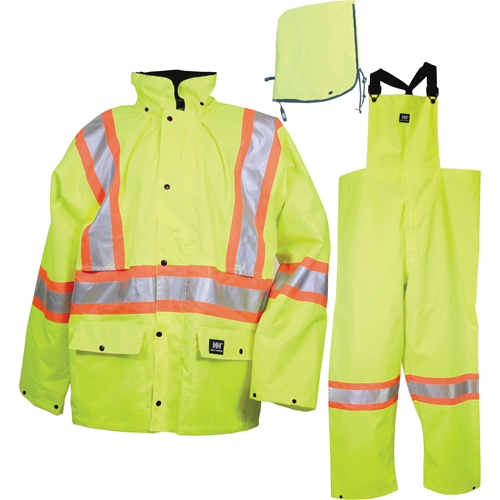 Habit pour temp&ecirc;te compacts Waverley, Nylon, Petit, Jaune lime haute visibilit&eacute; Rock Safety Industrial Ltd