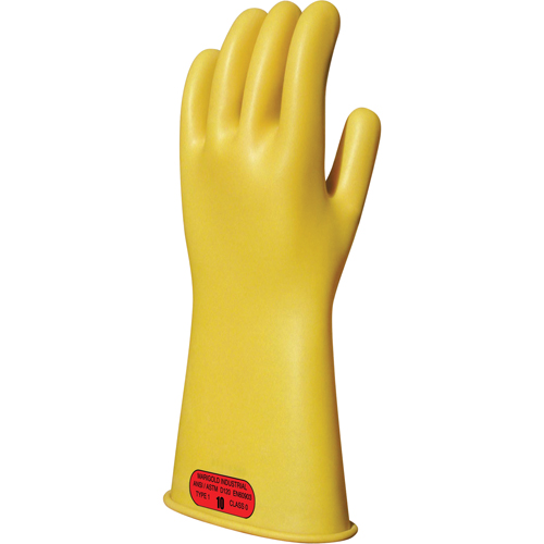 Gants isolants en caoutchouc naturel jaune, ASTM classe 0, Taille 8, 14" lo Rock Safety Industrial Ltd
