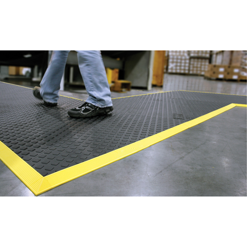 Tapis Rejuvenator Connect No 502, Polyur&eacute;thane, 3' la c, 3' lo, 5/8" &eacute;paisseur, Noir Rock Safety Industrial Ltd