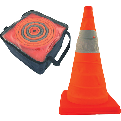 Balises repliables Pack & Pop, 28" h, Orange Rock Safety Industrial Ltd