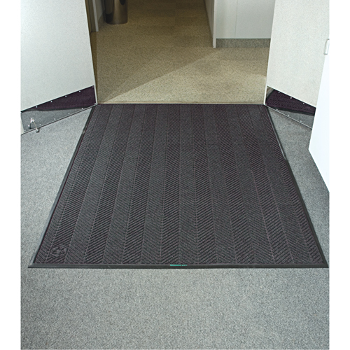 Waterhog&reg; Eco Elite Matting, Wiper/Scraper, 3' x 5' x 3/8", Grey Ash Rock Safety Industrial Ltd
